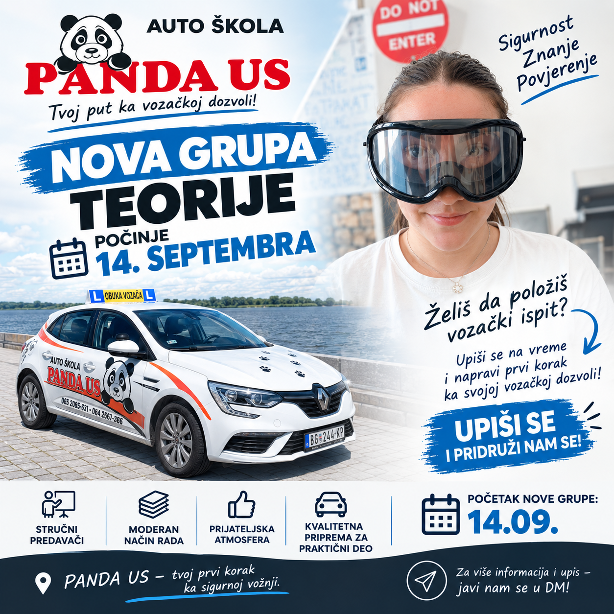 Upis u toku Teorijska grupa 14. septembar 2026.